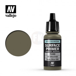 Vallejo Surface Primer USA Olive Drab 70608 (základná farba)