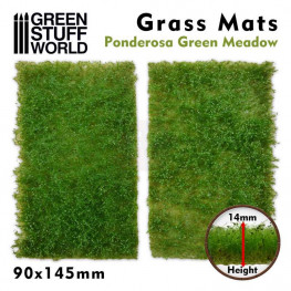 Trávnatý koberec, zelená lúka - Grass Mat Cutouts - Ponderosa Green Meadow