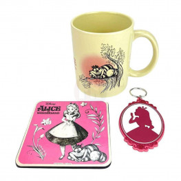 Disney Mug, Coaster and klúčenka Set Alice in Wonderland Vintage