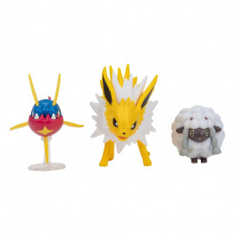 Pokémon Battle figúrka Set figúrka 3-Pack Wooloo, Carvanha, Jolteon