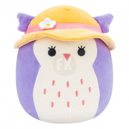 Squishmallows Plush figúrka Purple Owl with Sun Hat Holly 18 cm