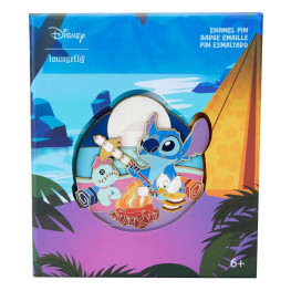 Disney by Loungefly Enamel 3" Pins Lilo& Stitch Camping Cuties 3" Collector Box Assortment (12)