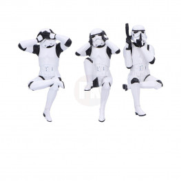 Stormtrooper figúrkas Three Wise Sitting Stormtroopers 11 cm