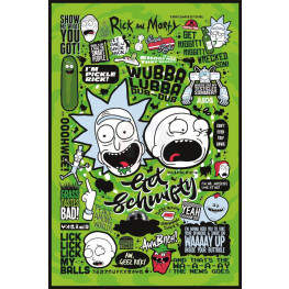 Rick and Morty plagát Pack Quotes 61 x 91 cm (4)