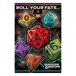 Dungeons & Dragons plagát Pack Roll Your Fate 61 x 91 cm (4)