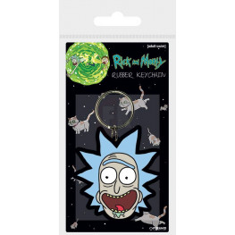 Rick and Morty Rubber klúčenka Rick Crazy Smile 6 cm