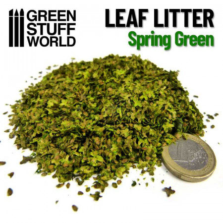 ​GSW: miniatúrne listy - Leaf Litter - Spring Green