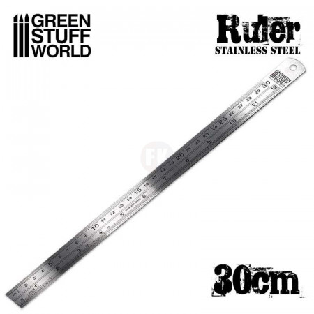 Green Stuff World: Oceľové pravítko - 30 cm