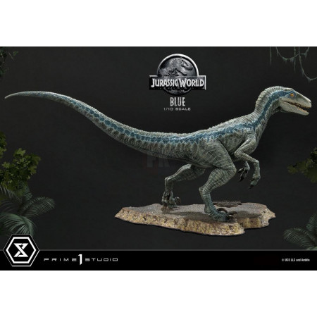 Jurassic World: Fallen Kingdom Prime Collectibles socha 1/10 Blue (Open Mouth Version) 17 cm