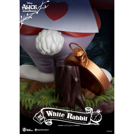 Alice In Wonderland Master Craft socha The White Rabbit 36 cm