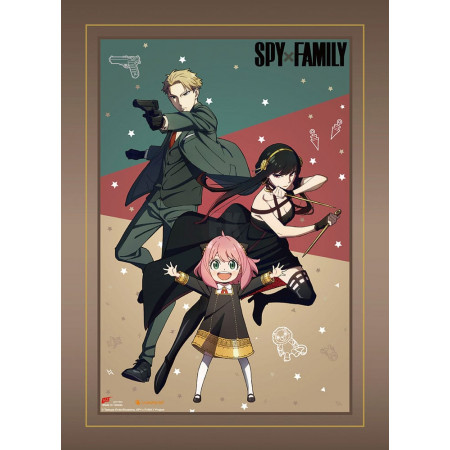 Spy x Family Wall Scroll Forger Family Fight 112 x 84 cm