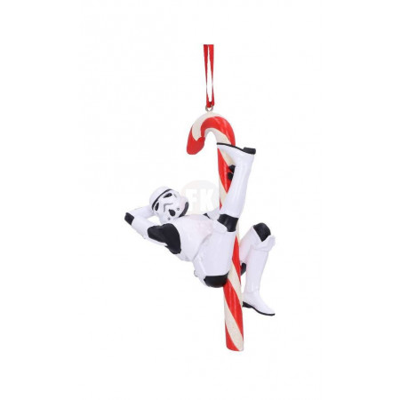 Original Stormtrooper Hanging Tree Ornament Candy Cane 12 cm
