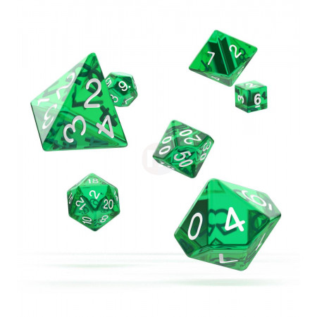 Oakie Doakie Dice RPG Set Translucent - Green (7)