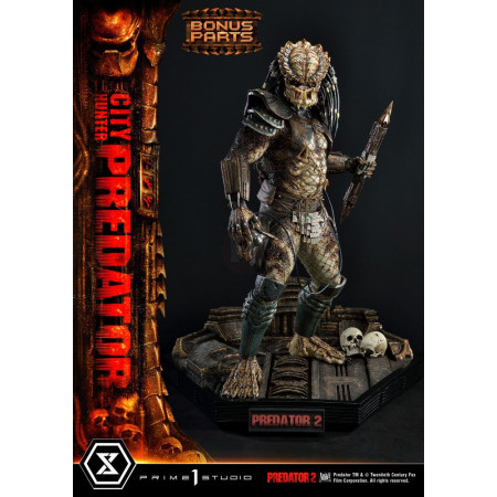 Predator 2 Museum Masterline socha 1/3 City Hunter Predator Deluxe Bonus Version 105 cm