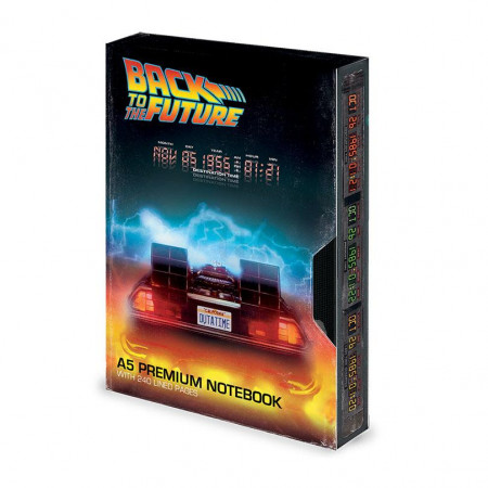 Back to the Future Premium zápisník A5 Great Scott VHS