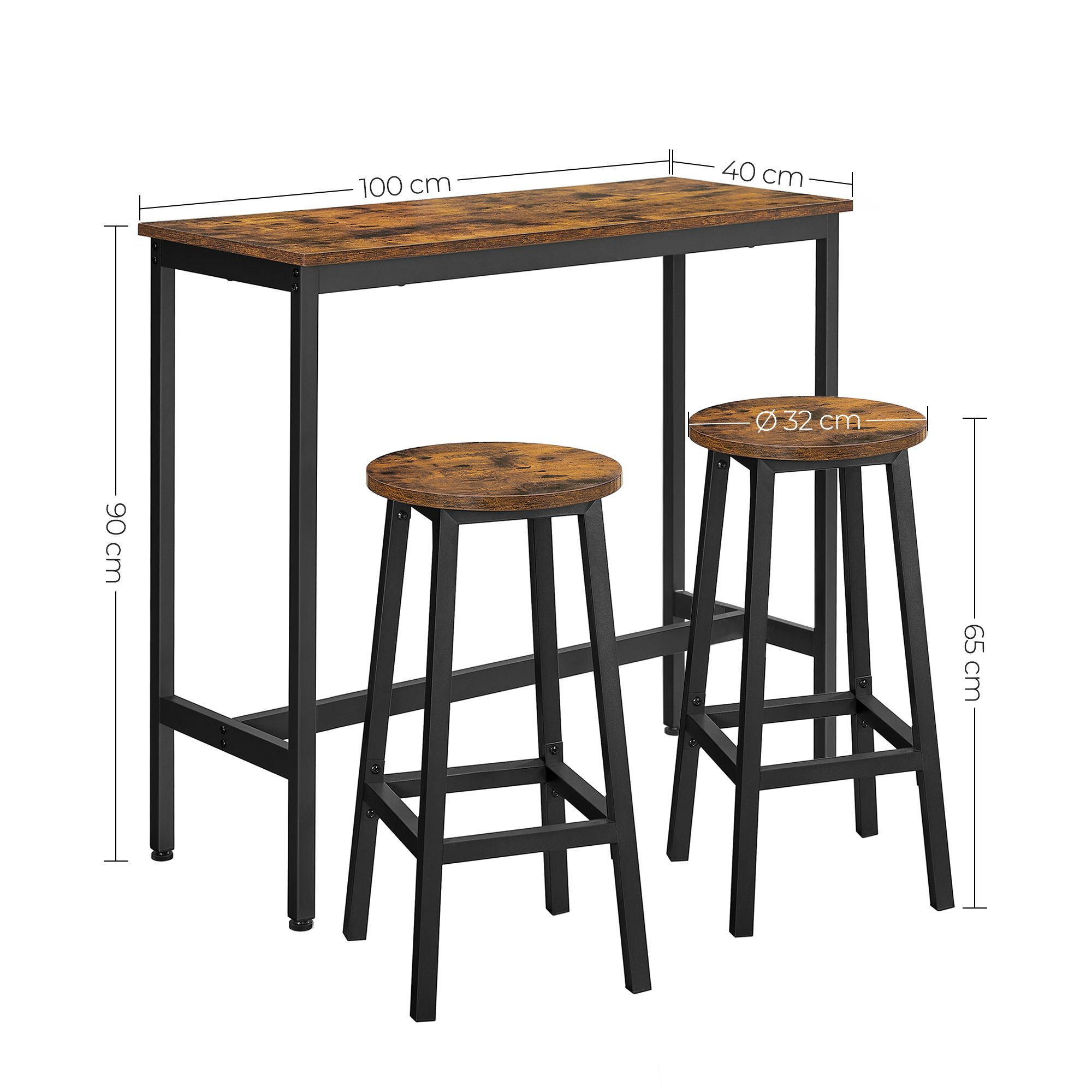 Barový stôl so stoličkami LBT219B01