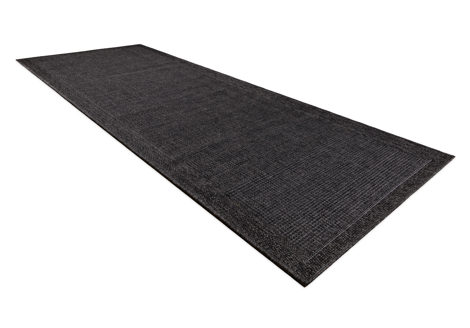 Šňůrkový koberec / běhoun SIZAL TIMO 5000 černý