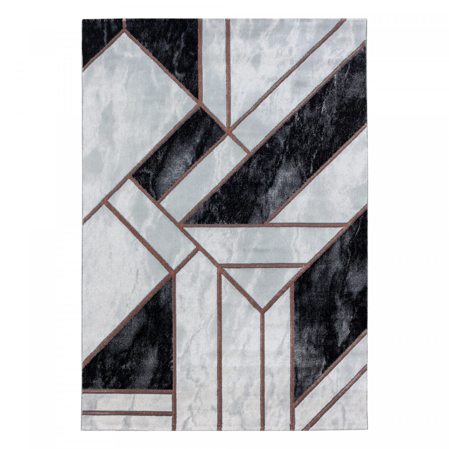 Koberec Naxos geometrie šedo - hnědý