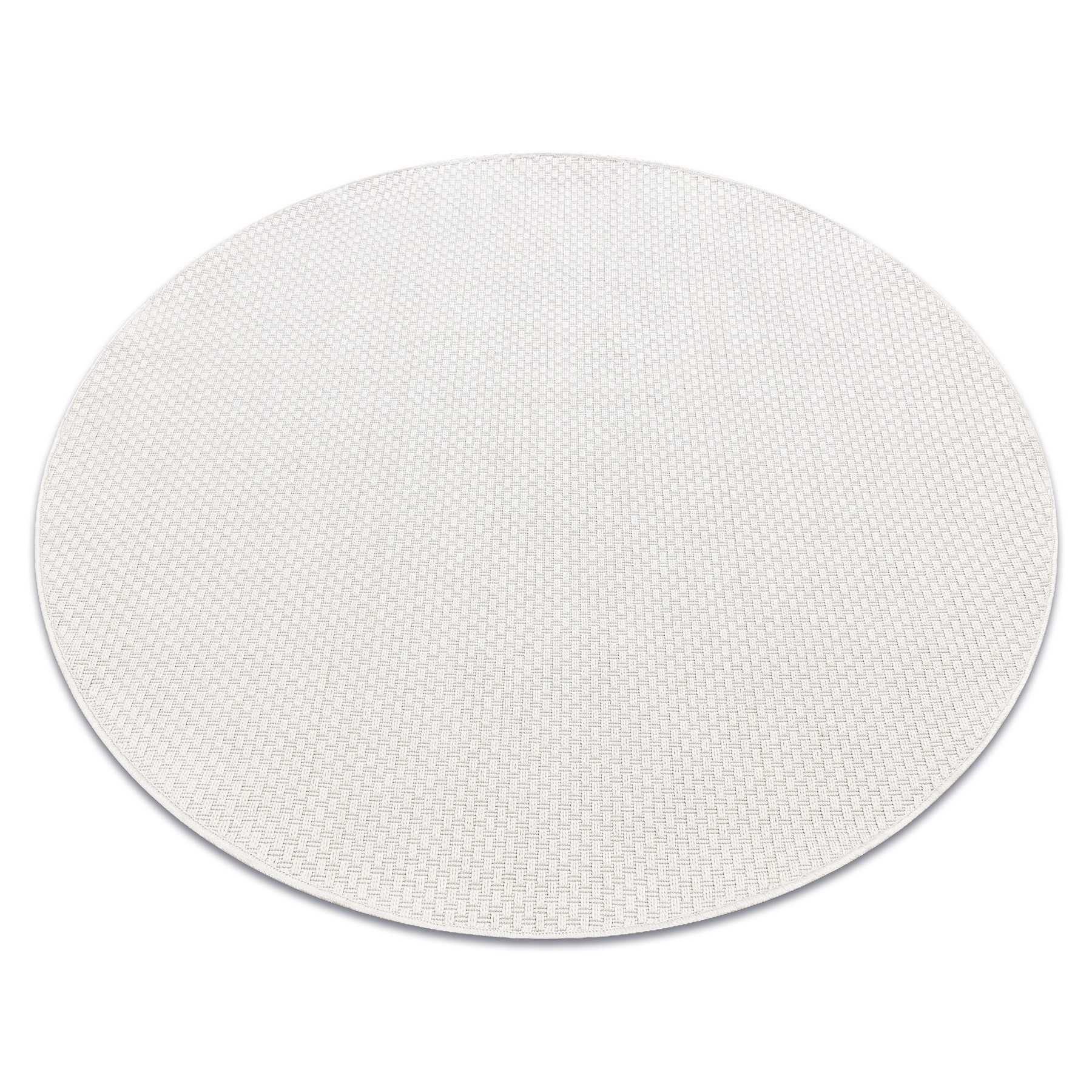 Šňůrkový koberec SIZAL TIMO 6272 kruh bílý