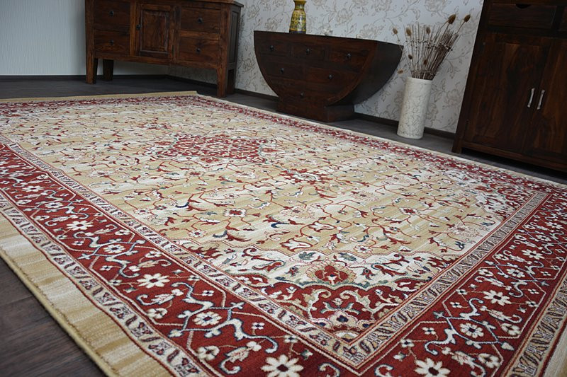 Vlněný koberec VERA W1087 Camelhair/terra
