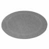 Šňůrkový koberec Relax ramka šedý, kruh