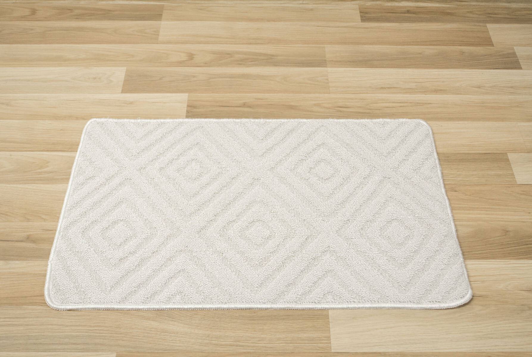 Koupelnový kobereček Cross 2 šedý, kosočtverce