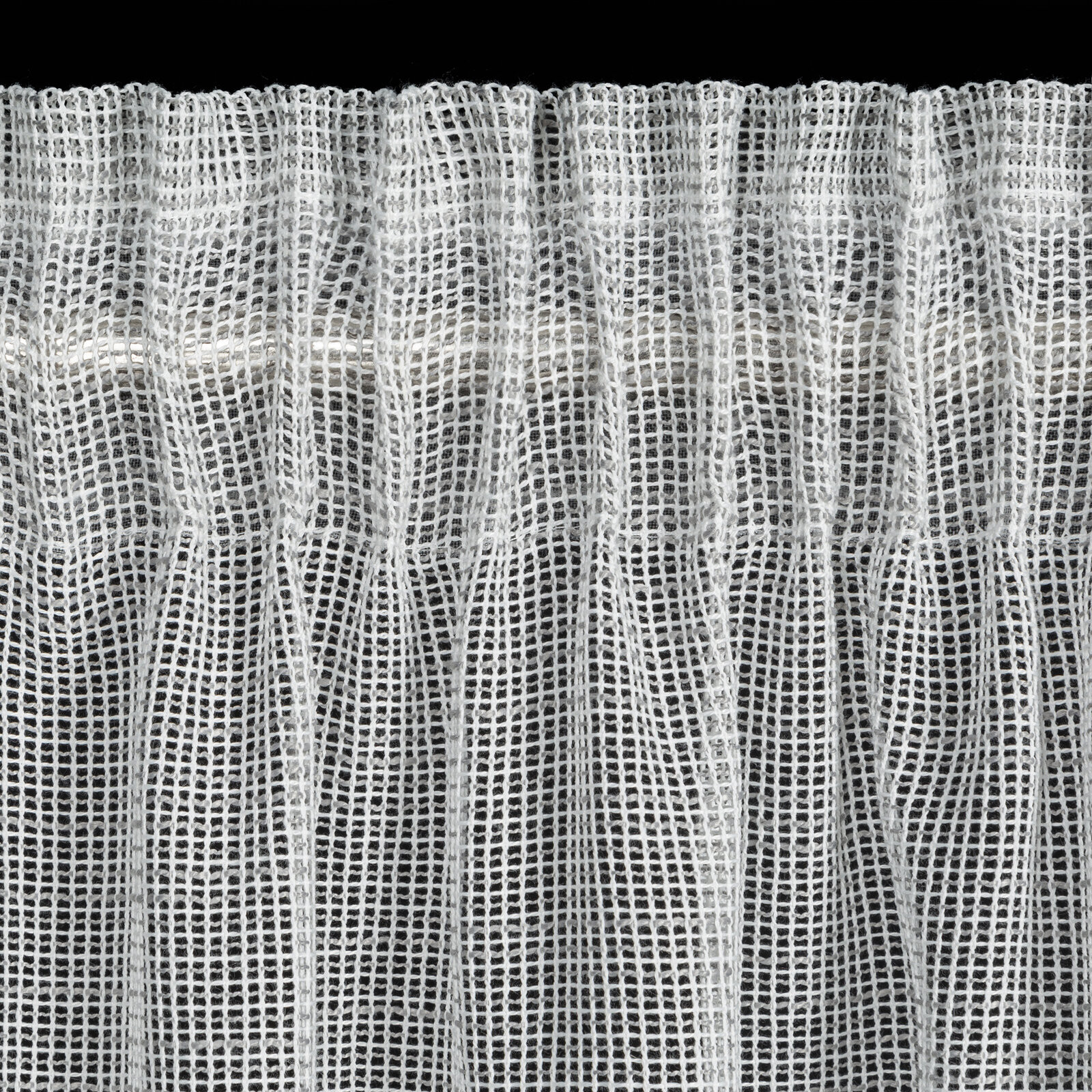 Záclona KIM 2 stříbrná - na pásce