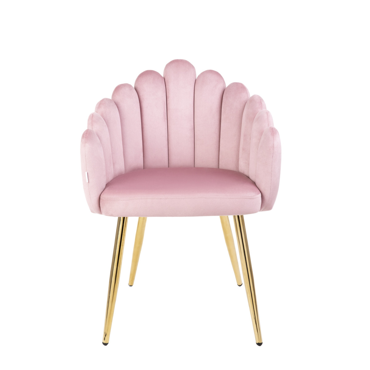 Jídelní židle LANA sametová růžová 850030