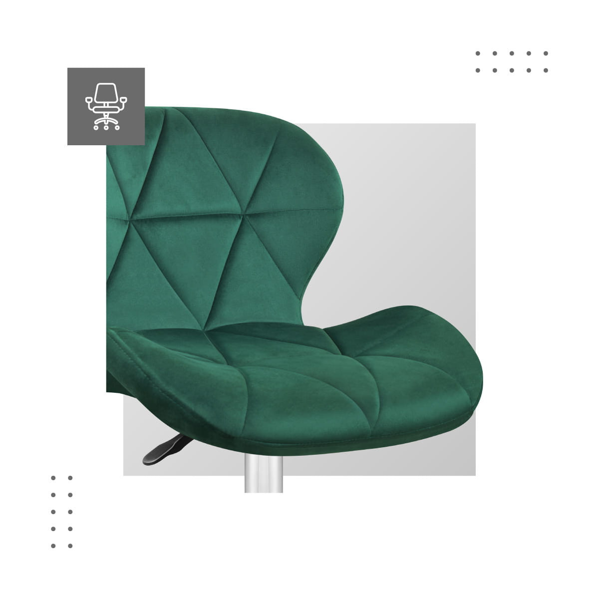 Kancelářská židle Mark Adler - Future 3.0 Green Velur