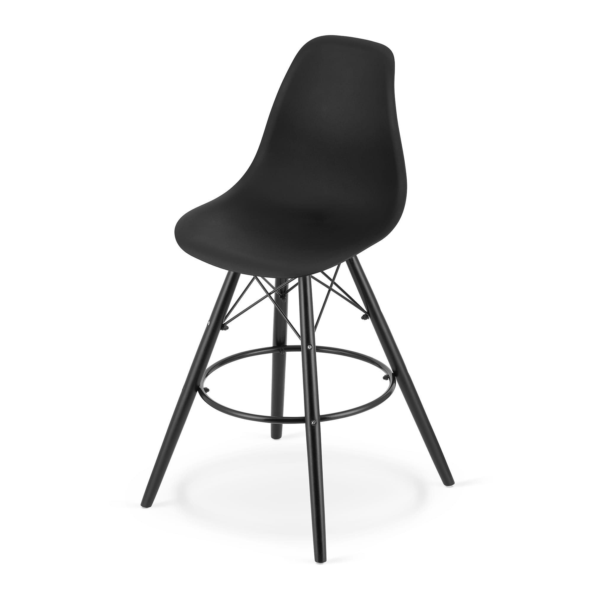 Set tří jídelních židlí LAMAL - černé (černé nohy) 3ks
