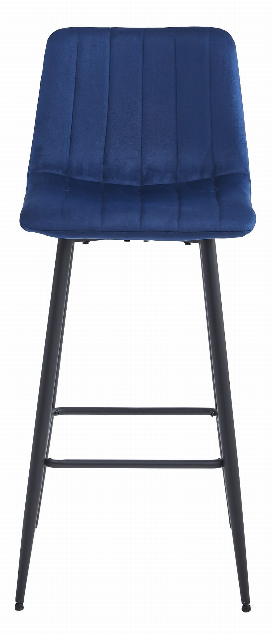 Barová židle POZZA sametová granátová (černé nohy)