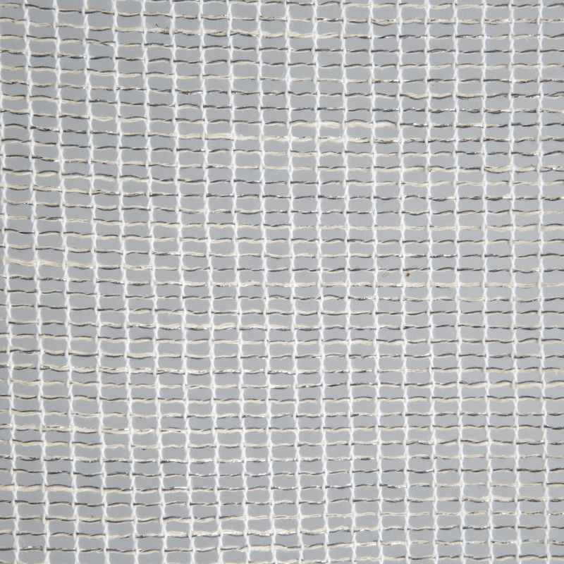 Hotová záclona ARLETA stříbrná - na průchodkách