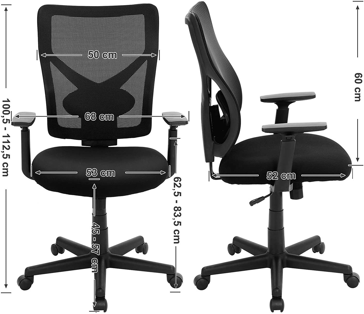 Kancelárska stolička OBN36BK