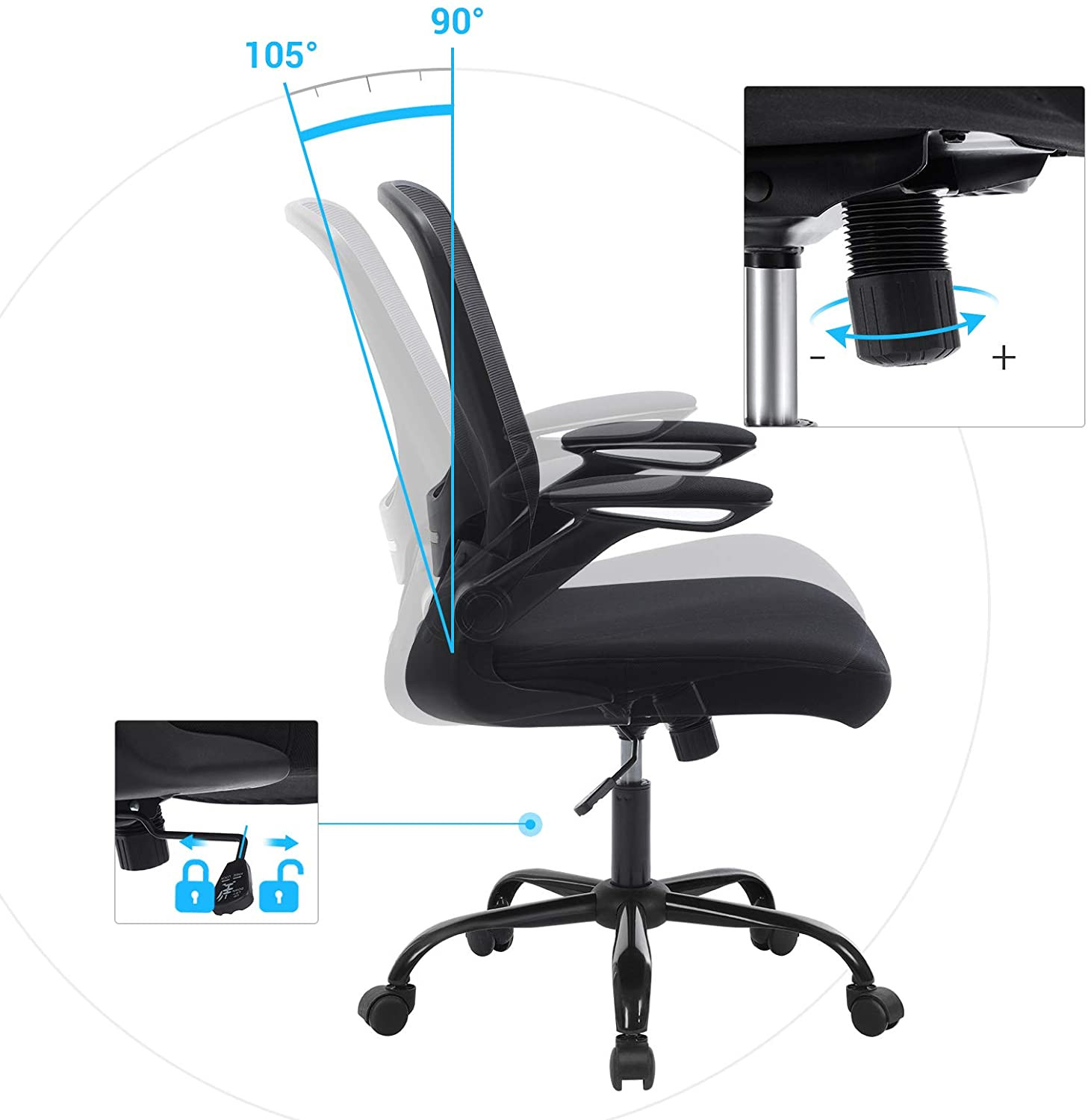 Kancelárska stolička OBN37BK
