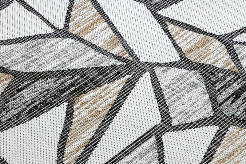 Koberec SIZAL COOPER Mozaika 22208 ecru/černý