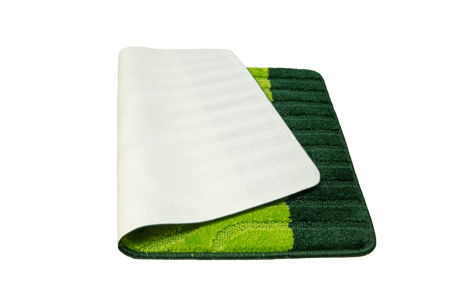 Sada koupelnových koberečků RONDA světle zelená / tmavě zelená