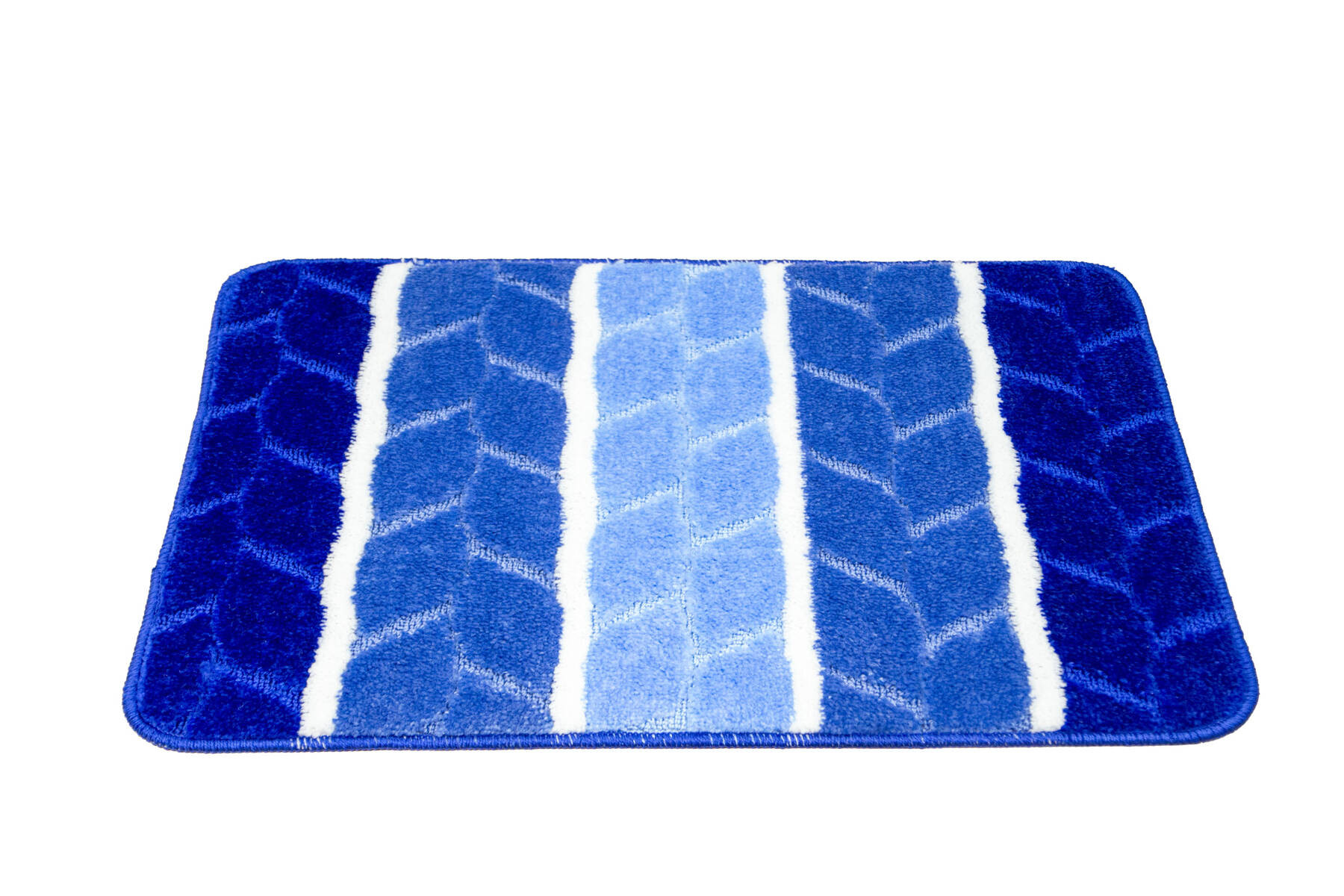 Sada koupelnových koberečků FANO modrá, pruhy