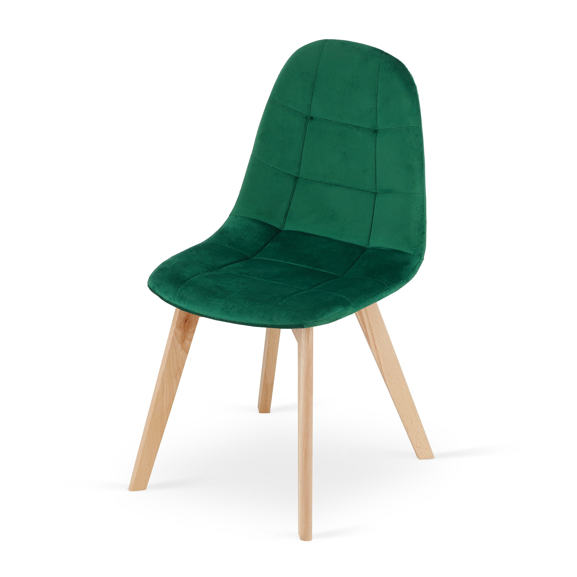 Jídelní židle BORA samet - zelená