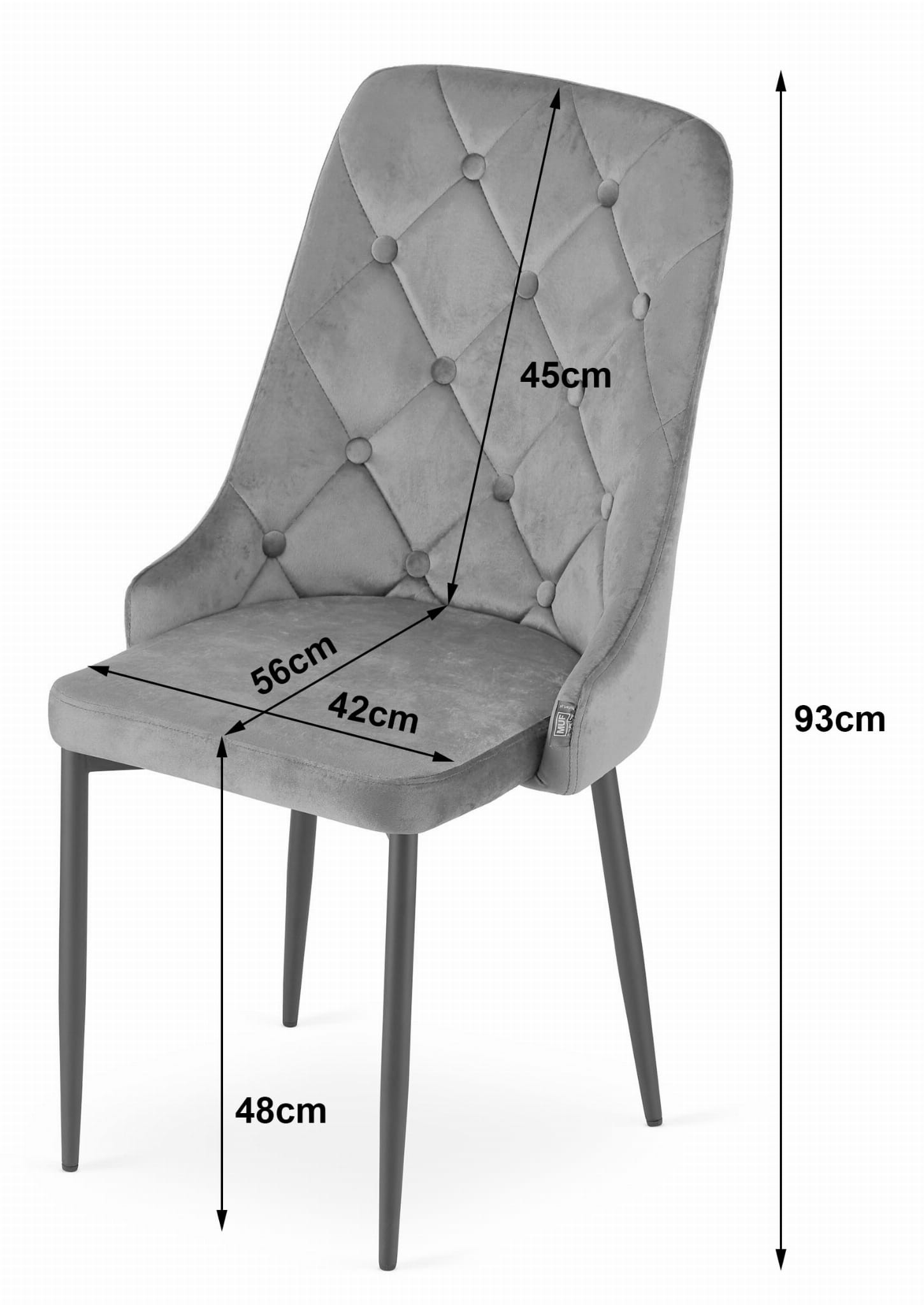 Jedálenská stolička CAPRI granátová