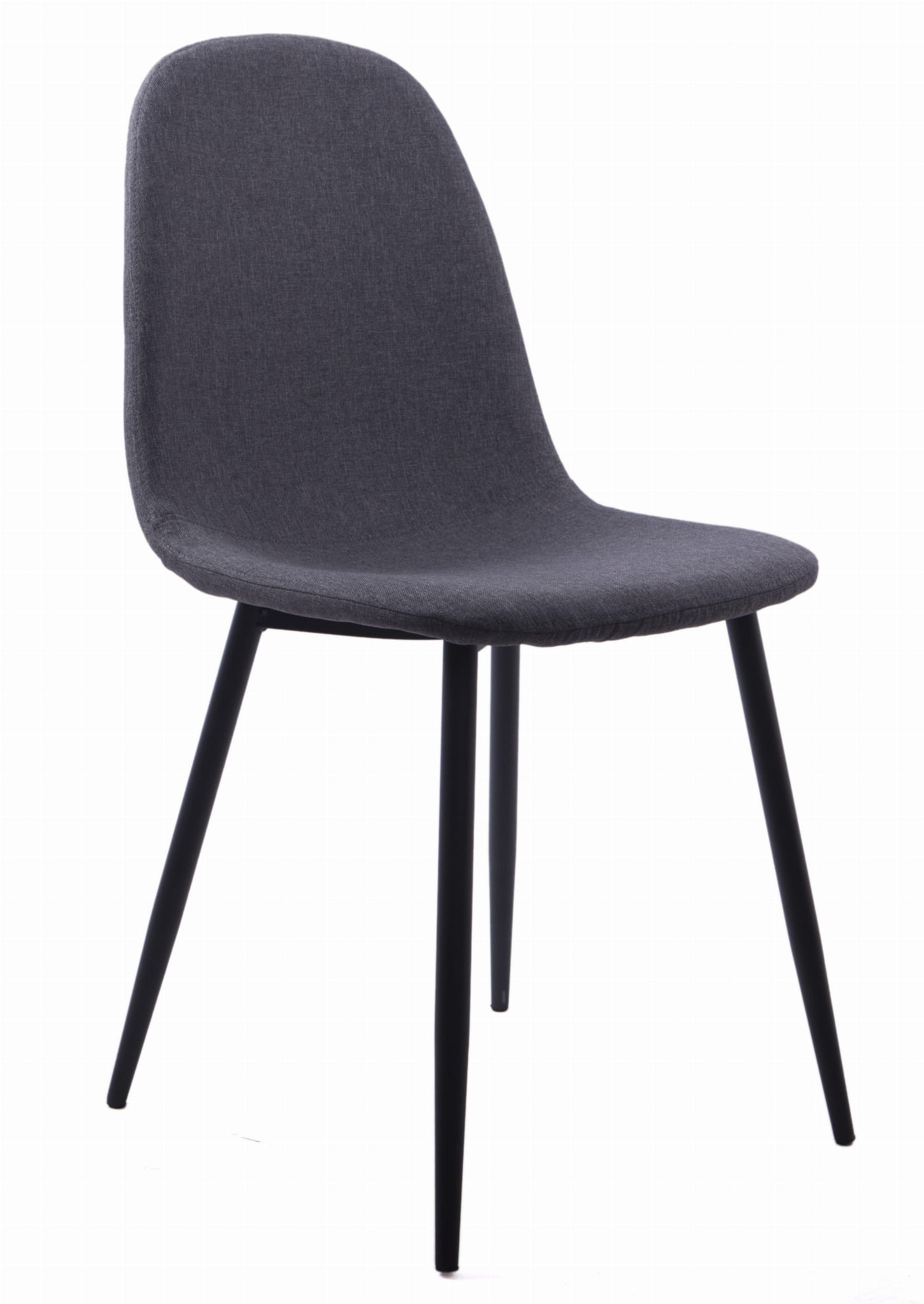 Jedálenská stolička DART tmavosivá (čierne nohy)