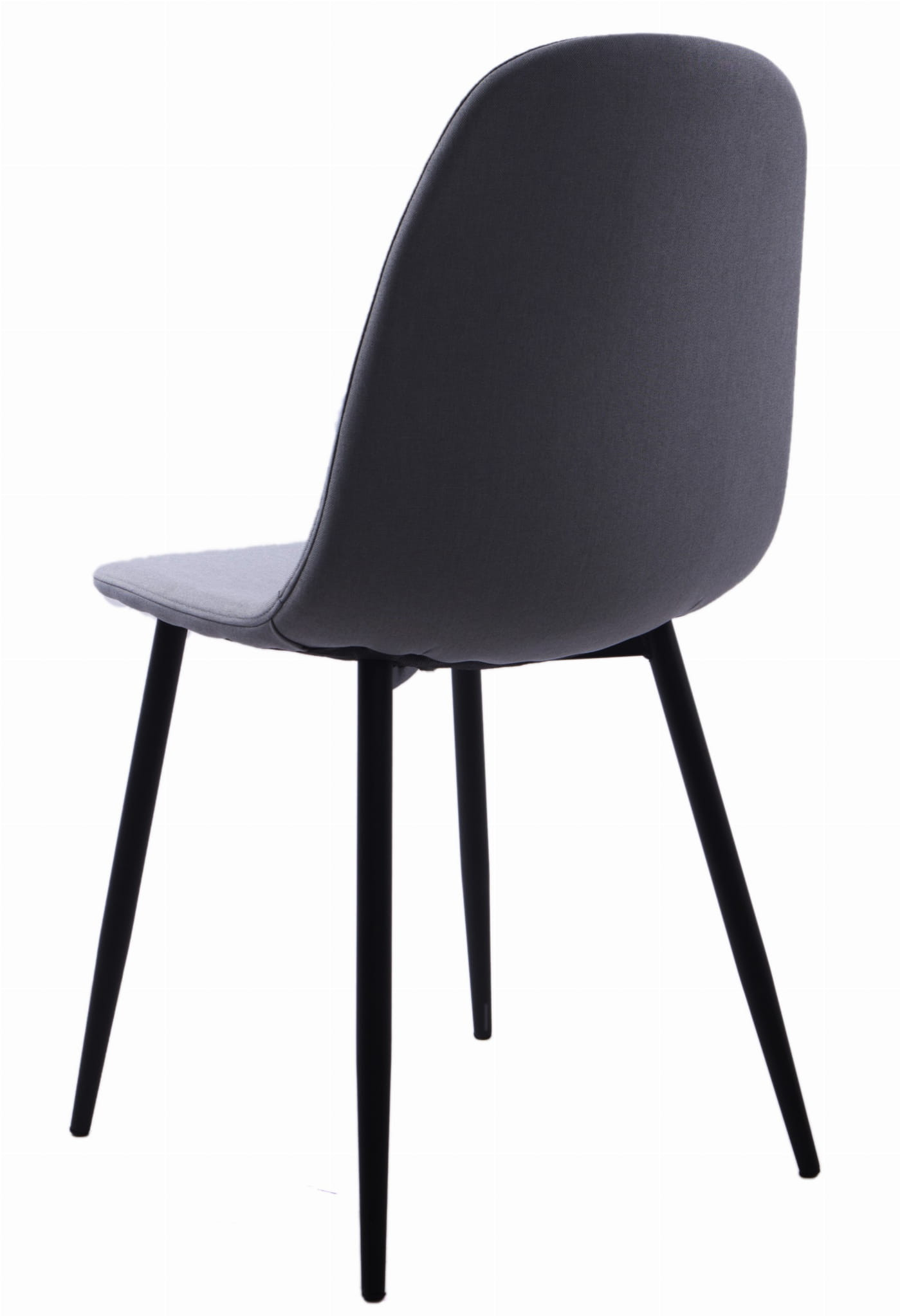 Set čtyř jídelních židlí DART světle šedé (černé nohy)
