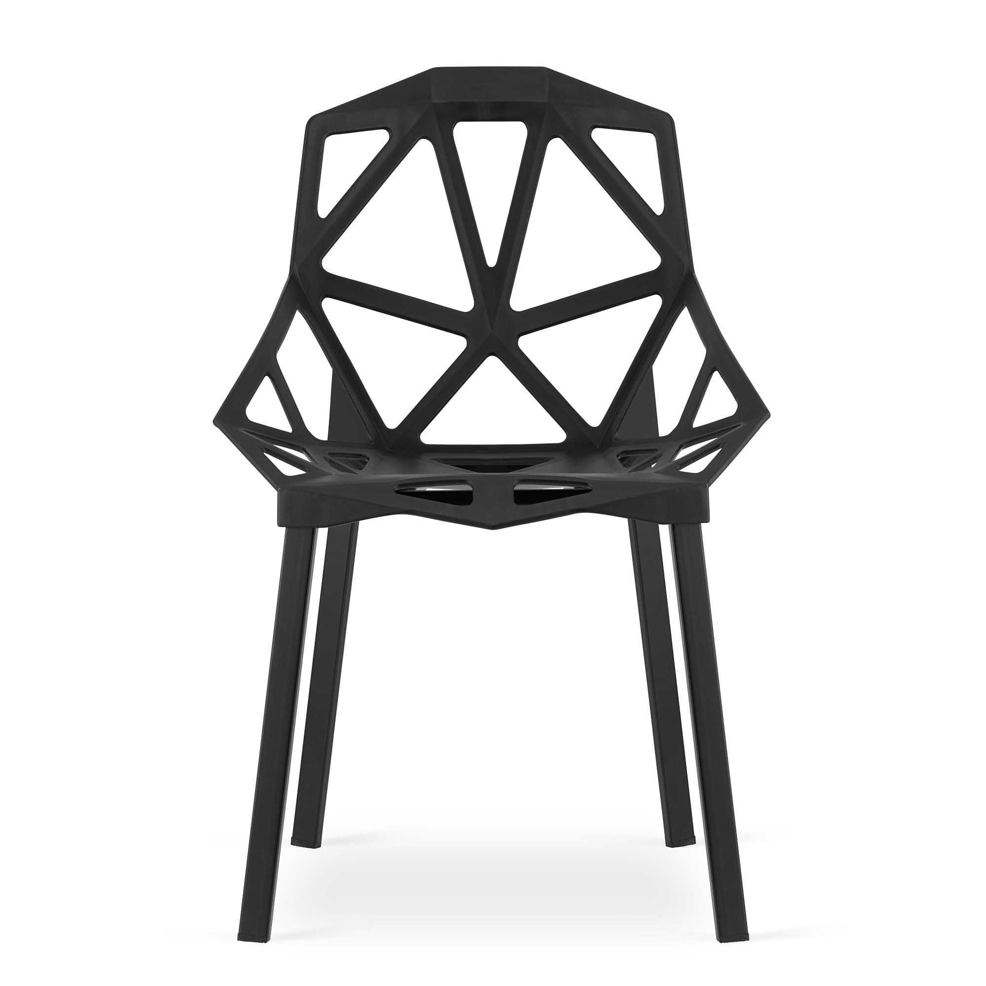 Set tří židlí ESSEN černé (3ks)