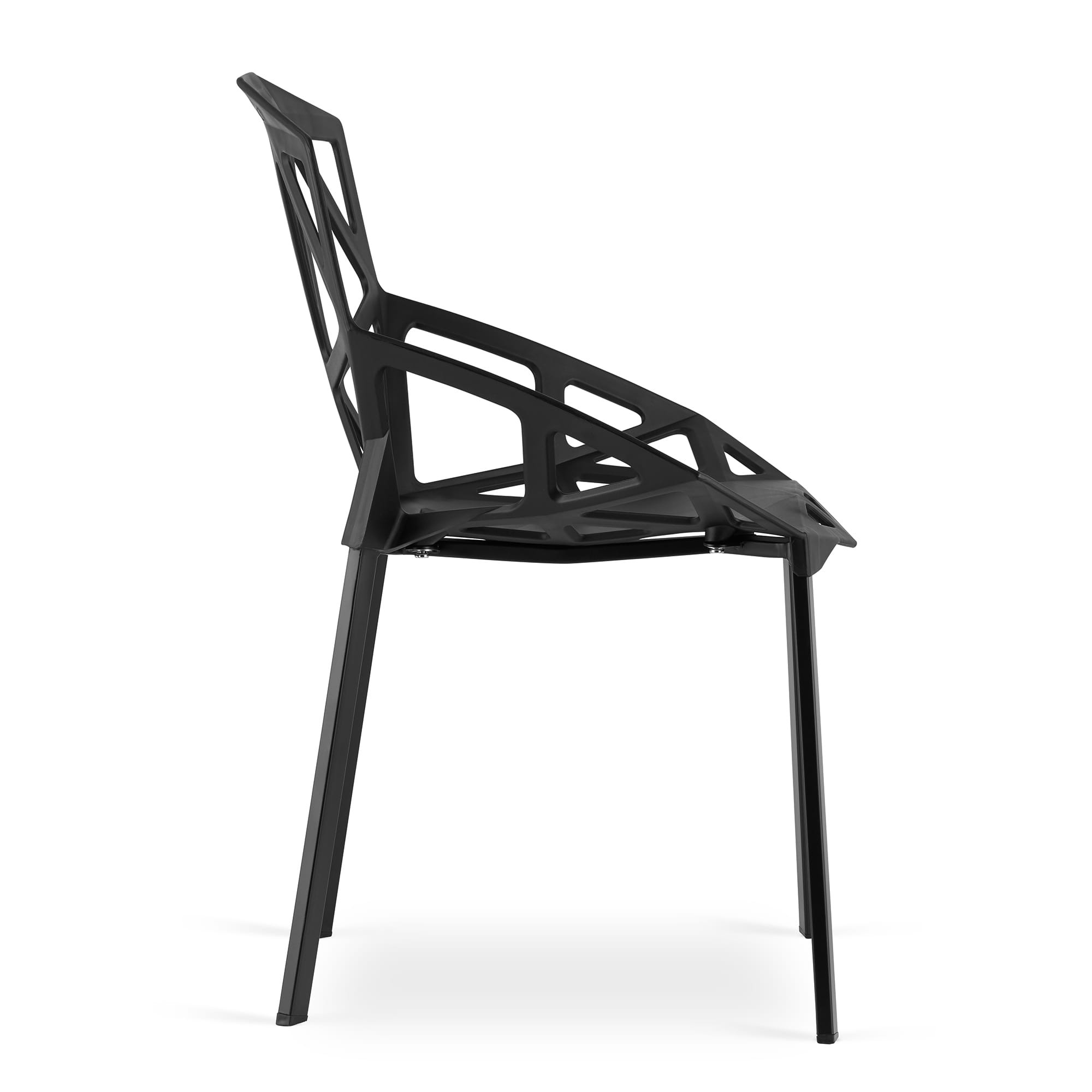 Set tří židlí ESSEN černé (3ks)