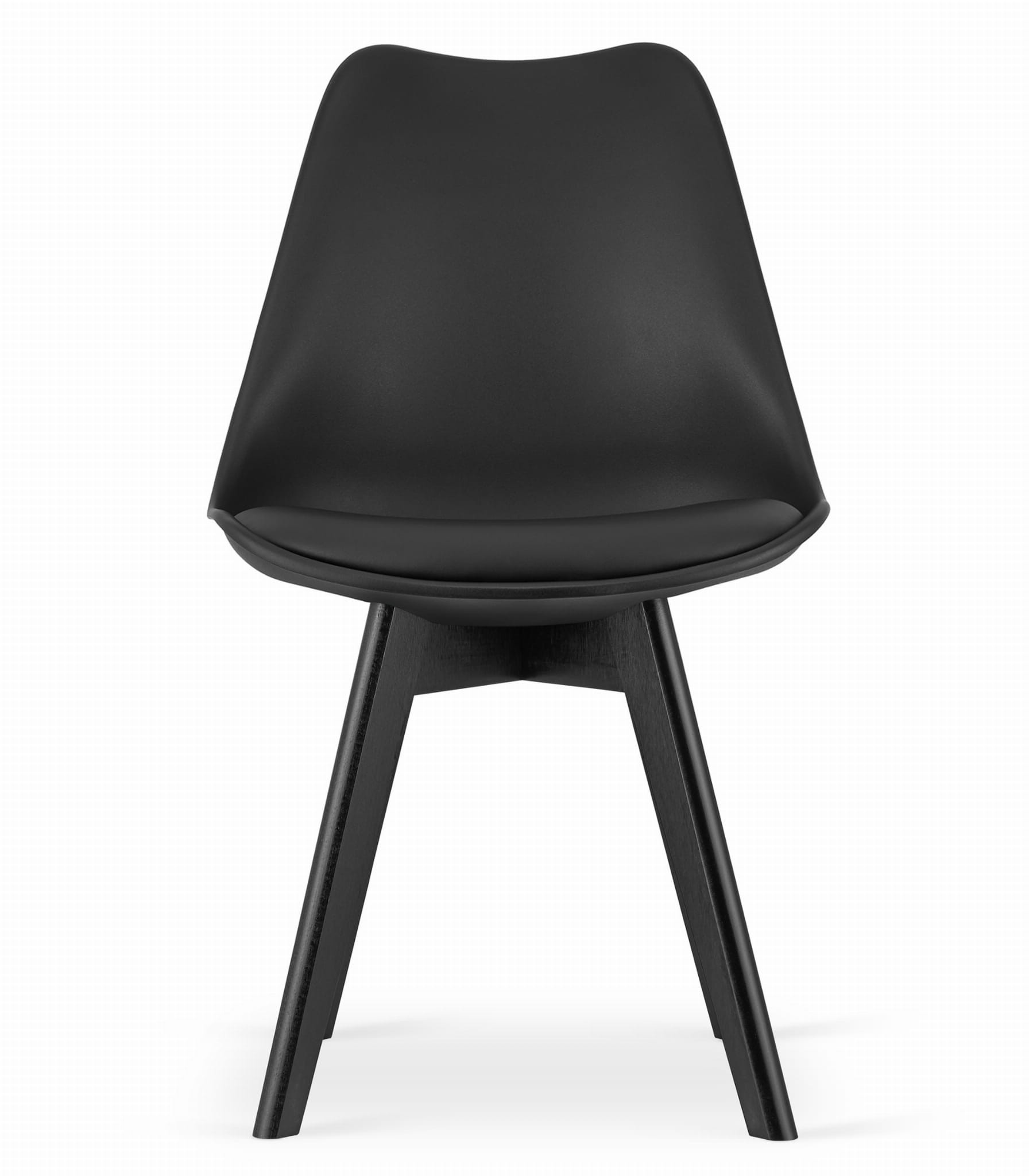 Set štyroch jedálenských stoličiek MARK - čierne (čierne nohy) 4ks