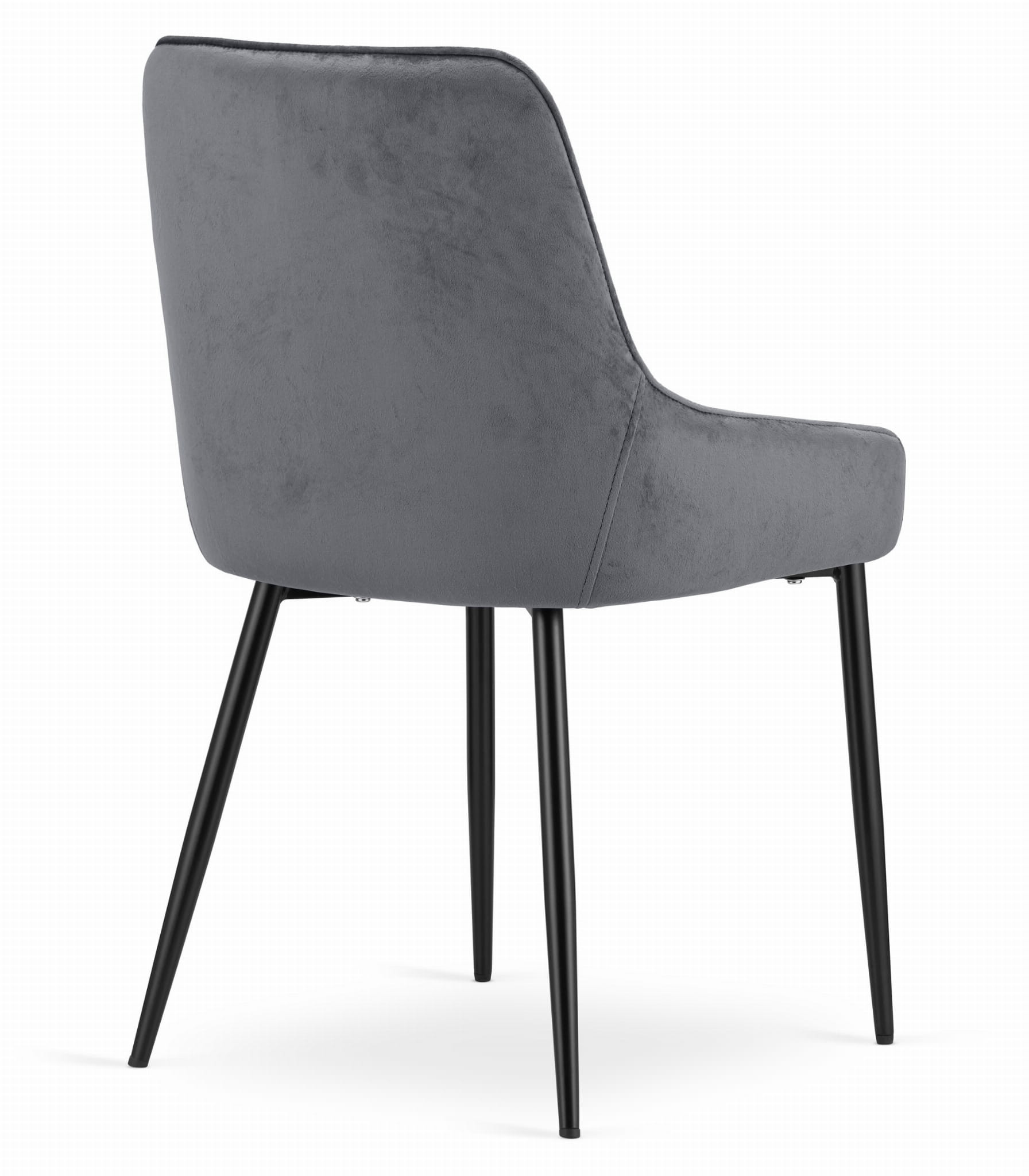 Set jídelních židlí MONZA tmavě šedé (4ks)