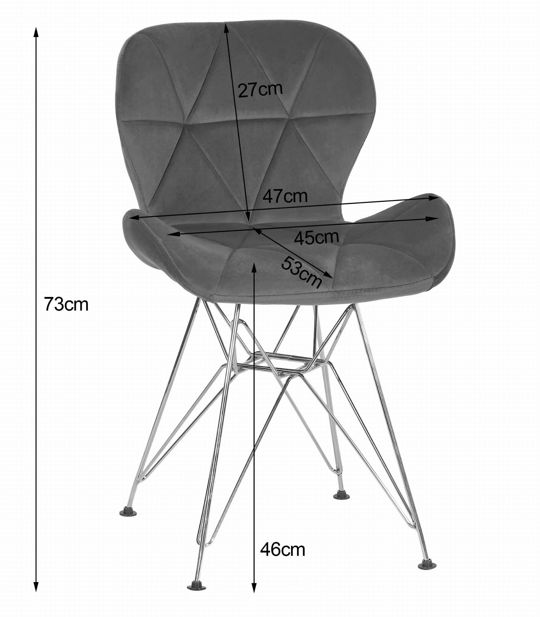 Jedálenská stolička NEST granátová