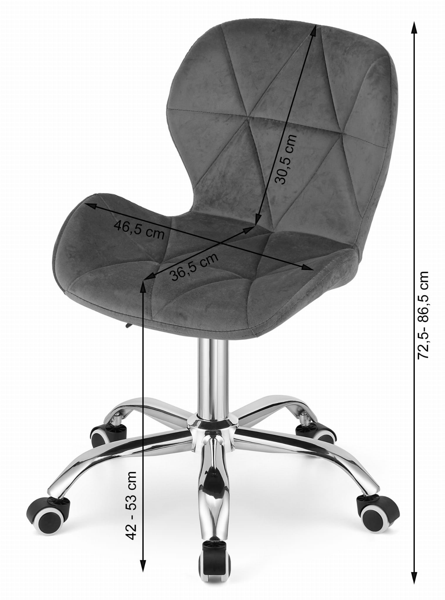 Kancelářská židle AVOLA sametová granátová
