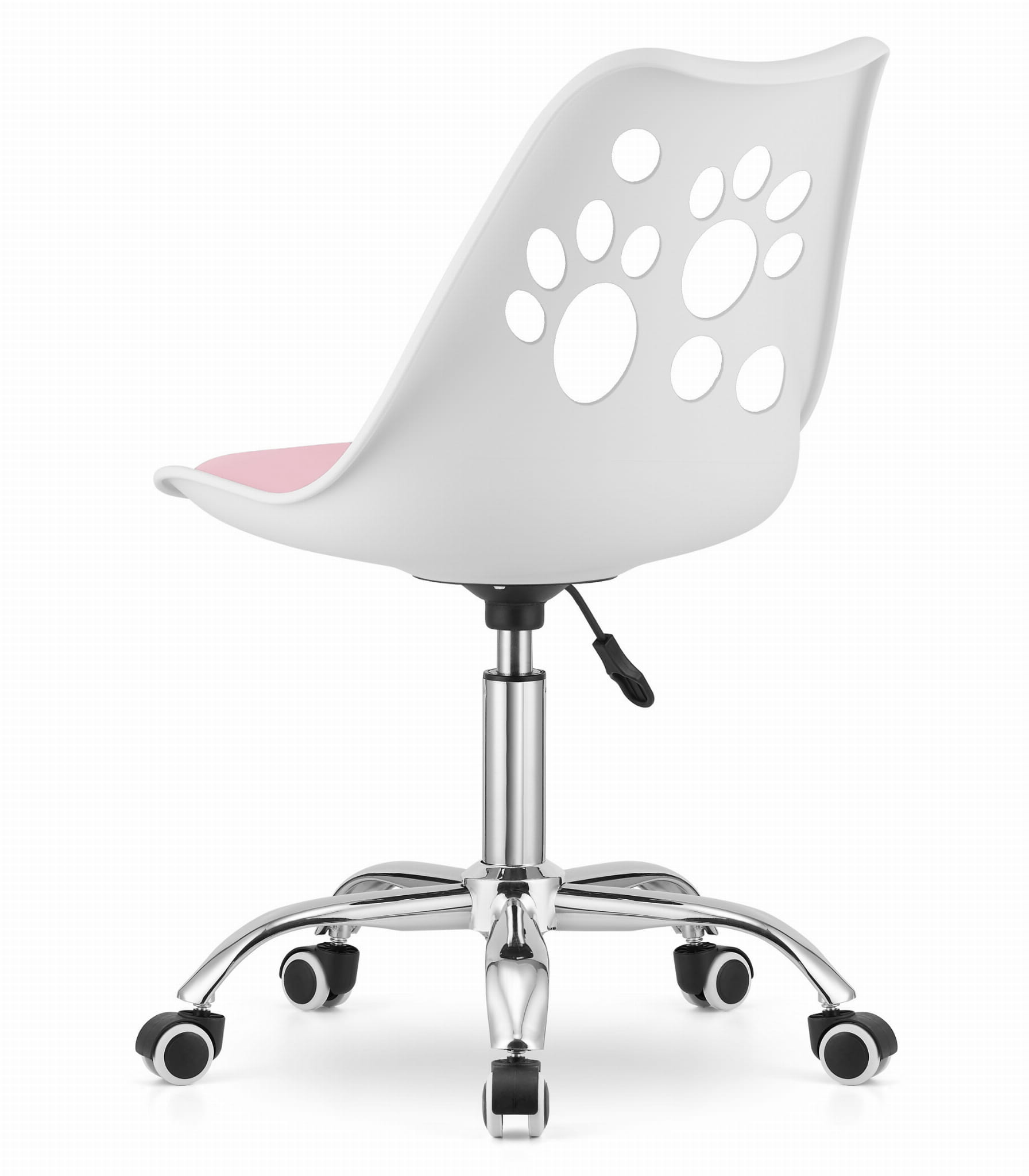 Otočná židle PRINT - bílo/růžová