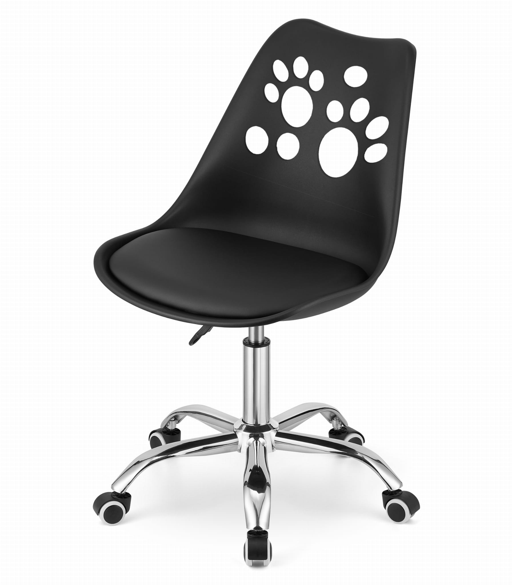 Otočná stolička PRINT - čierna