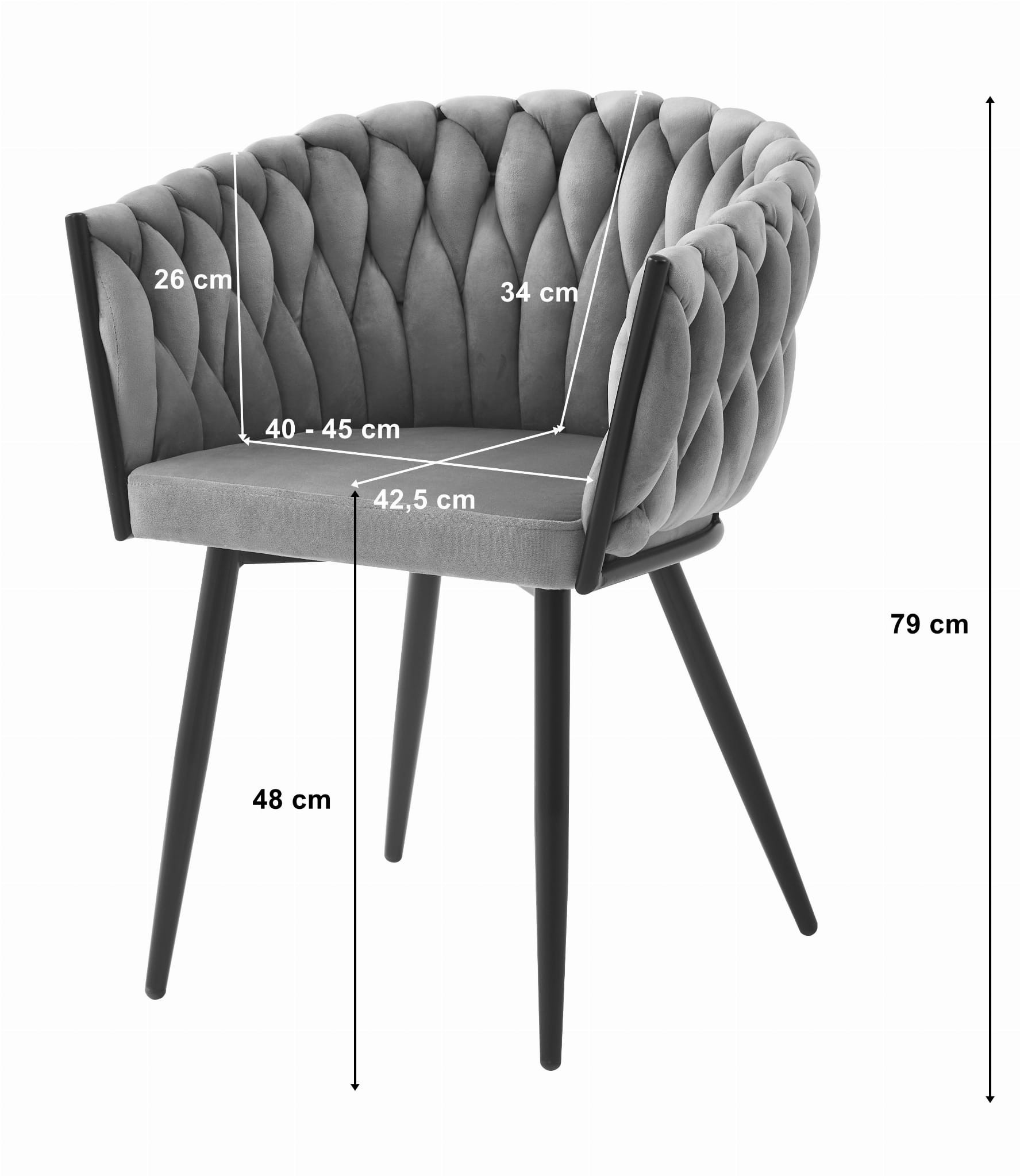 Jídelní židle ORION sametová granátová